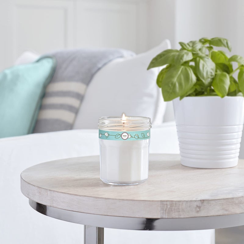 MRS. MEYER'S CLEAN DAY Scented Soy Candle, Basil Scent, 7.2 ounce candle (Pack - 1) - Image 5
